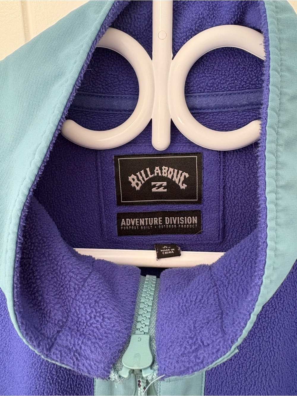 Billabong Adventure Division Colorblock Fleece Sweater - Blue & Orange - Picture 4 of 4